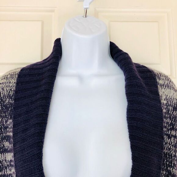 WHO
 Purple Marled Merino Cashmere Cardigan - Picture 3 of 13